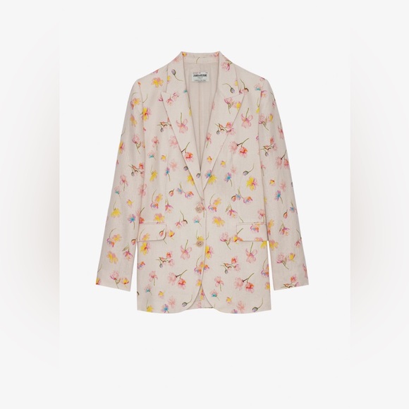 NWT $598 Zadig & Voltaire Vegy Lin Courtney Jacket Blazer - Picture 6 of 7